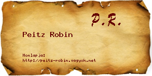 Peitz Robin névjegykártya